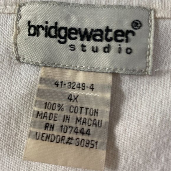 Bridgewater Studio Women’s Lace Trim V-Neck Top Size 4X Cotton Casual Beach Boho - Picture 3 of 8